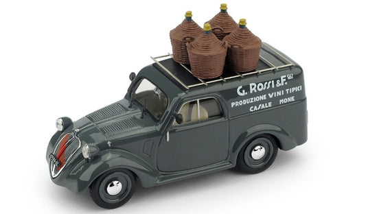 FIAT 500B FURGONE 1941 G.ROSSI & FIGLI PRODUZIONE VINI TIPICI REPRO 1:43 - Brumm - BM0529