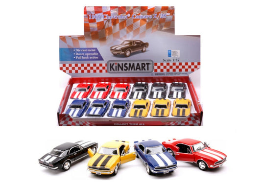 CHEVROLET CAMARO Z/28 1967 (5341D) COL.ASS.cm 12 1:37 - Kinsmart - KT89319