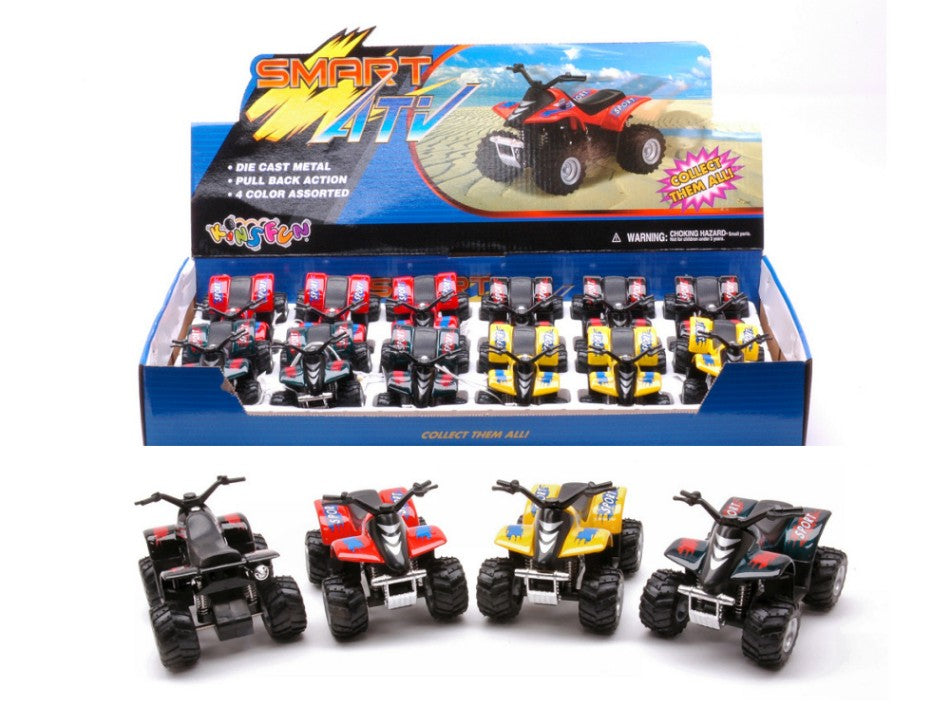SMART ATV QUAD COL.ASS.cm 9 - Kinsmart - KT89543