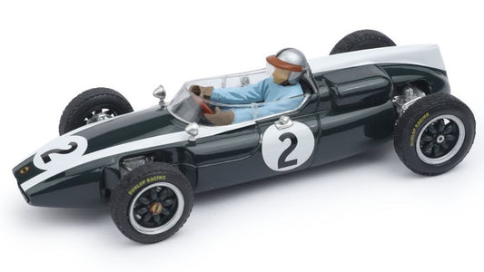 COOPER T53 N.2 4th GR.BRITAIN GP 1960 BRUCE MC LAREN W/PILOTE 1:43 - Brumm - BM0299CH
