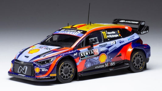 HYUNDAI i20 N.11 SAFARI RALLY 2022 NEUVILLE/WYDAEGHE 1:43 - Ixo Model - RAM855