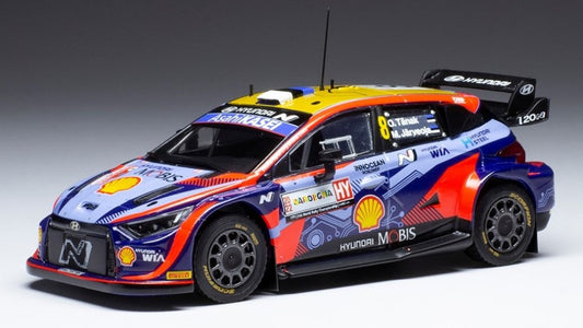 HYUNDAI i20 N.8 RALLY SARDEGNA 2022 TANAK/JARVEOJA 1:43 - Ixo Model - RAM853