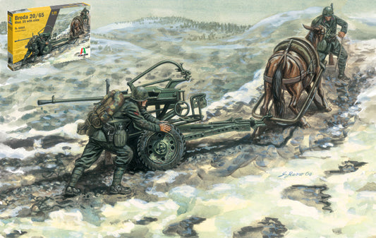 HORSE DRAWN BREDA 20 KIT 1:35 - Italeri - IT6464