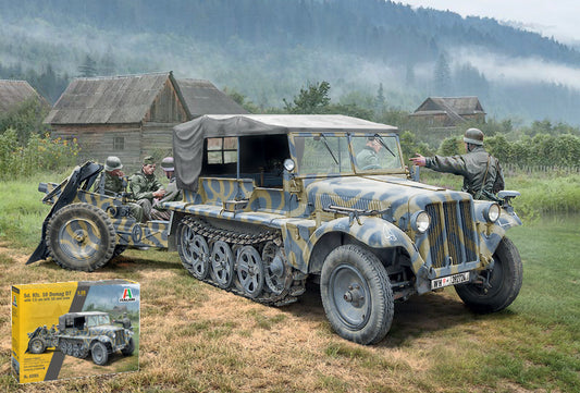 SD.KFZ.10 DEMAG D7 WITH 7,5 cm LE.IG 18 AND CREW KIT 1:35 - Italeri - IT6595