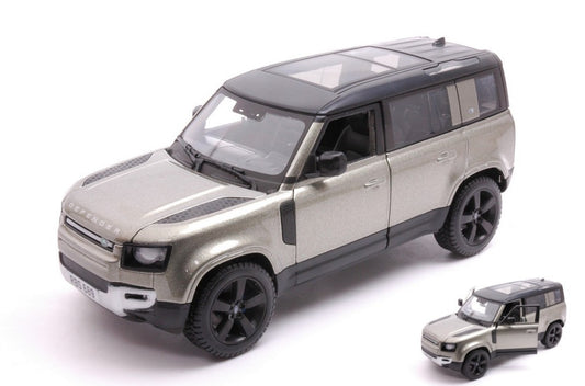 LAND ROVER DEFENDER 110 2022 GREEN METALLIC 1:24 - Burago - BU21101GR
