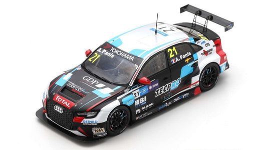 AUDI RS 3 N.21 9th RACE 2 WTCR MACAU GUIA RACE 2018 AURELIEN PANIS 1:43 - Spark Model - SA204