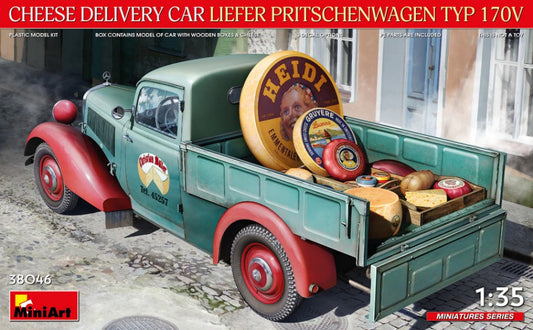 CHEESE DELIVERY CAR LIEFER PRITSCHENWAGEN TYP 170V KIT 1:35 - Miniart - MIN38046