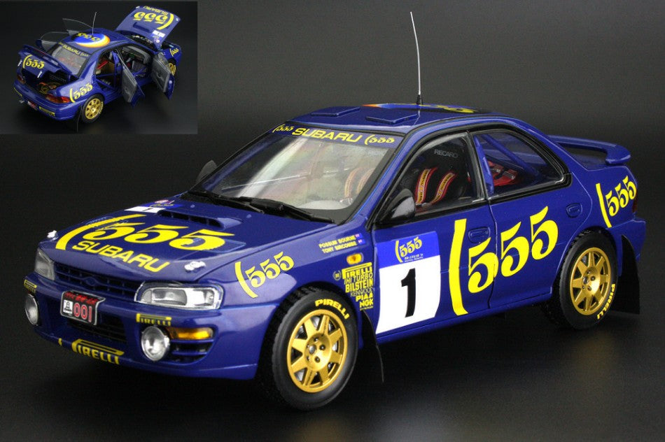 SUBARU IMPREZA 555 N.1 WINNER HONG KONG 1994 BOUME-SIRCOMBE 1:18 - SunStar - SS5525