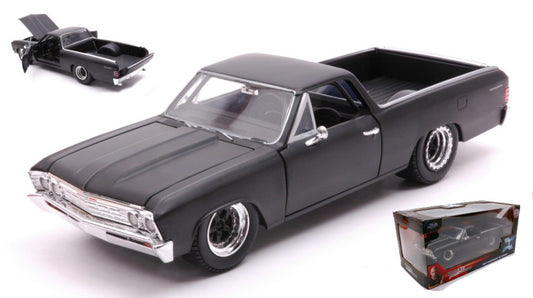 CHEVROLET EL CAMINO (F10) "FAST & FURIOUS" 1967 MATT BLACK 1:24 - Jada Toys - JADA34413
