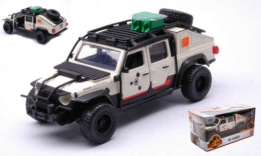 JEEP GLADIATOR "JURASSIC WORLD" CREAM/RED 1:32 - Jada Toys - JADA34465