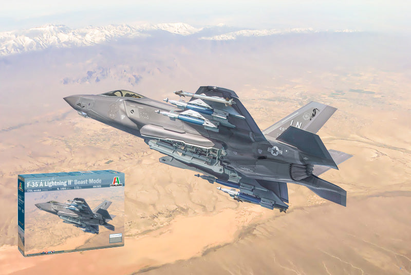 F-35A LIGHTNING II CTOL VERSION (BEAST MODE) KIT 1:72 - Italeri - IT1464