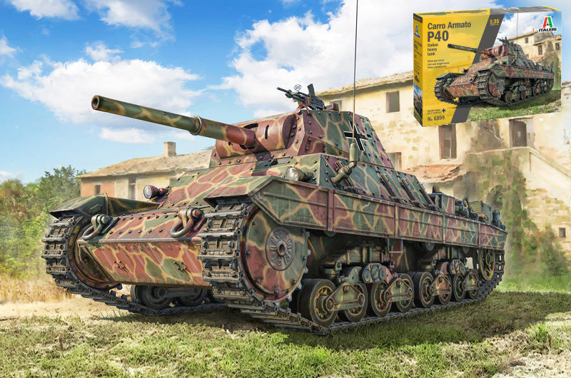 CARRO ARMATO PESANTE P40 ANSALDO 1943-44 KIT 1:35 - Italeri - IT6599