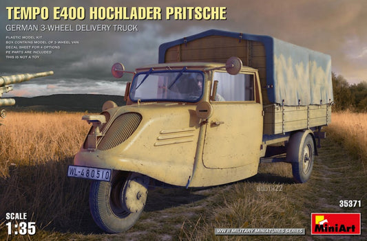 TEMPO E400 HOCLADER PRITSCHE GERMAN 3 KIT 1:35 - Miniart - MIN35371