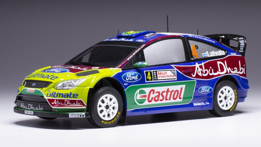 FORD FOCUS RS WRC N.4 RALLY SARDINIEN 2009 LATVALA/ANTILLA 1:24 - Ixo Model - 24RAL027A