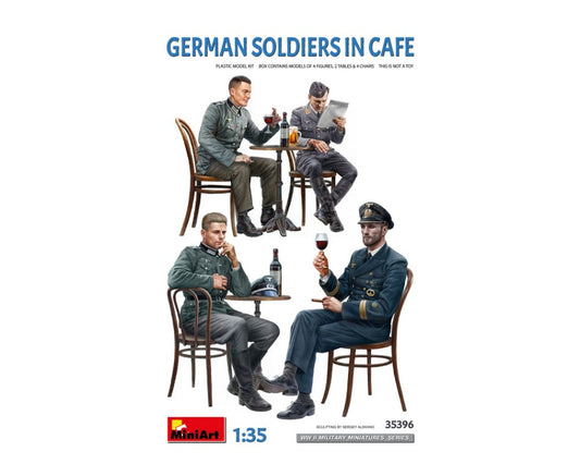 GERMAN SOLDIERS IN CAFE' KIT 1:35 - Miniart - MIN35396