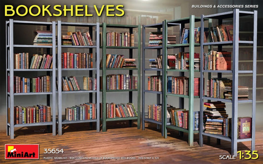 BOOKSHELVES KIT 1:35 - Miniart - MIN35654