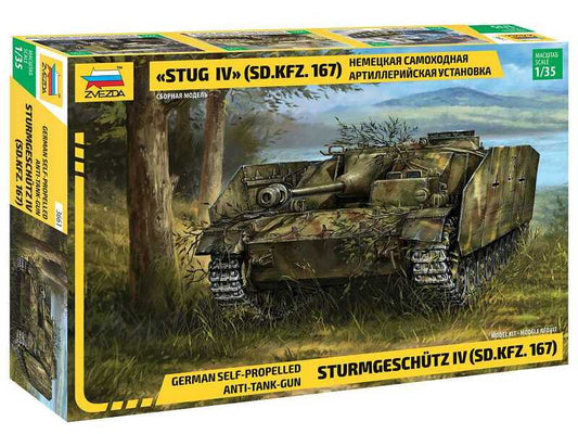 STUG IV GERMAN WWII STURMGESCHUTZ IV KIT 1:35 - Zvezda - Z3661