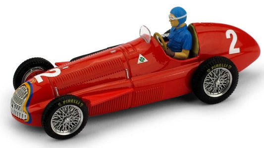 ALFA ROMEO 158 J.MANUEL FANGIO 1951 N.2 BELGIUM GP WORLD CHAMPION 1:43 - Brumm - BM0043CH