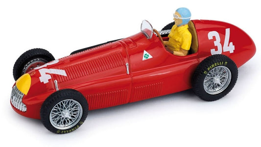 ALFA ROMEO JUAN MANUEL FANGIO 1950 N.34 WINNER MONACO GP C/PILOTA 1:43 - Brumm - BM0036CH