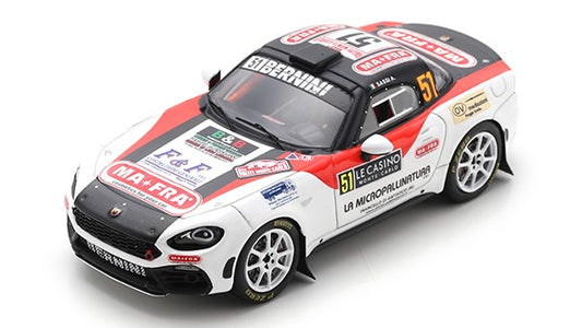 ABARTH 124 N.51 MONTE CARLO 2022 A.SASSI-G.ROMEI 1:43 - Spark Model - S6703