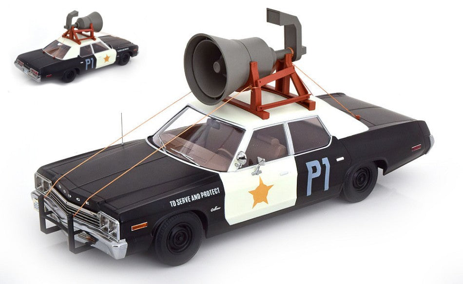 DODGE MONACO BLUESMOBILE LOOK A LIKE WITH SPEAKER 1974 1:18 - KK Scale - KKDC181121