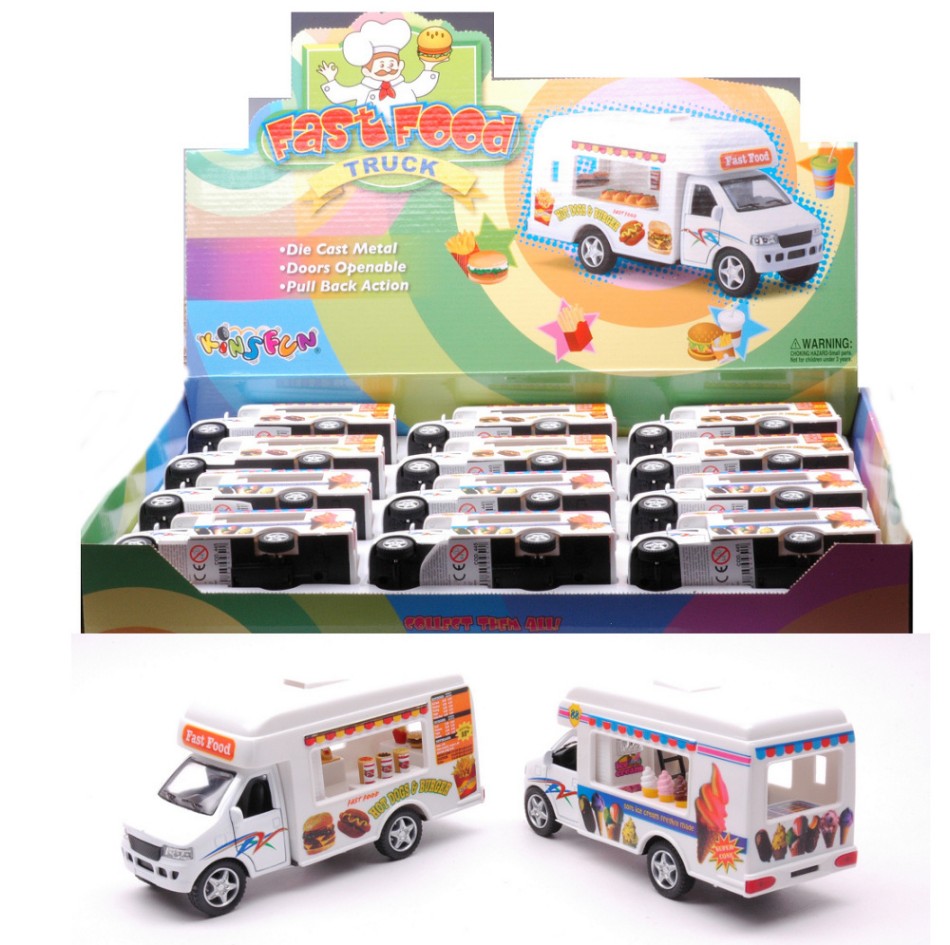ICE CREAM/FAST FOOD TRUCK (5257D) cm 12,5 - Kinsmart - KT445IN