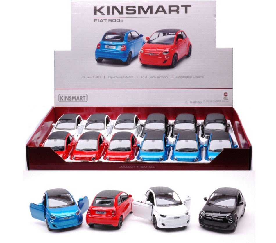 FIAT 500e COL.ASS. cm 12 (5440D) 1:28 - Kinsmart - KT89697