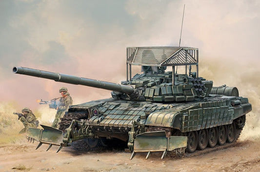 MEZZO RUSSIAN T-72B1 W/GRATING ARMOUR KIT 1:35 - Trumpeter - TP9609