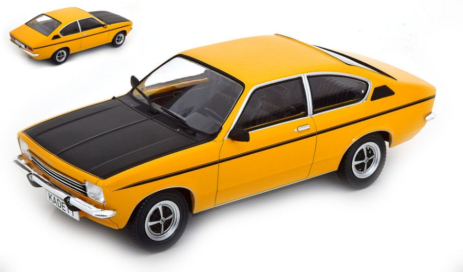 OPEL KADETT C COUPE GT/E 1975 DARK YELLOW/BLACK 1:18 - ModelCarGroup - MCG18191