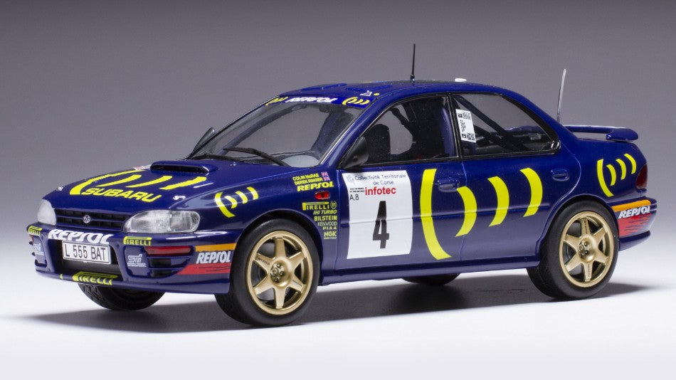 SUBARU IMPREZA 555 WRC N.4 RALLY TOUR DE CORSE 1995 MCRAE/RINGER 1:24 - Ixo Model - 24RAL028B