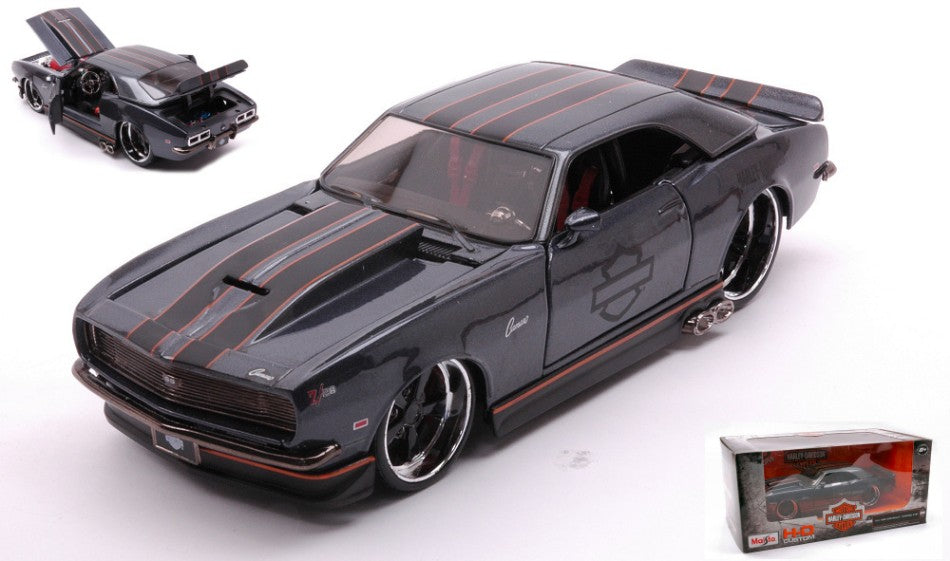 CHEVROLET CAMARO Z28 CUSTOM 1968 HARLEY DAVIDSON 1:24 - Maisto - MI32273