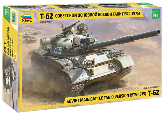 T-62 SOVIET BATTLE TANK 1974-1975 KIT 1:35 - Zvezda - Z3673