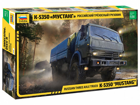 KAMAZ TRUCK 3-AXLE KIT 1:35 - Zvezda - Z3697