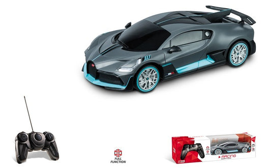 BUGATTI DIVO BLACK/BLUE RADIOCOMANDO 1:24 - Mondo Motors - MM63705