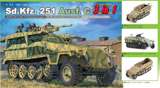 SD KFZ 251/10 3,7 cm PAK 3 KIT 1:35 - Dragon - D6224