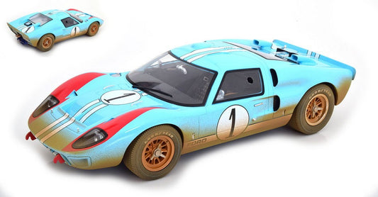 FORD GT40 MK II N.1 24 H LE MANS 1966 MILES-HULME DIRTY VERSION 1:12 - CMR Classic Model Replicars - CMR12036