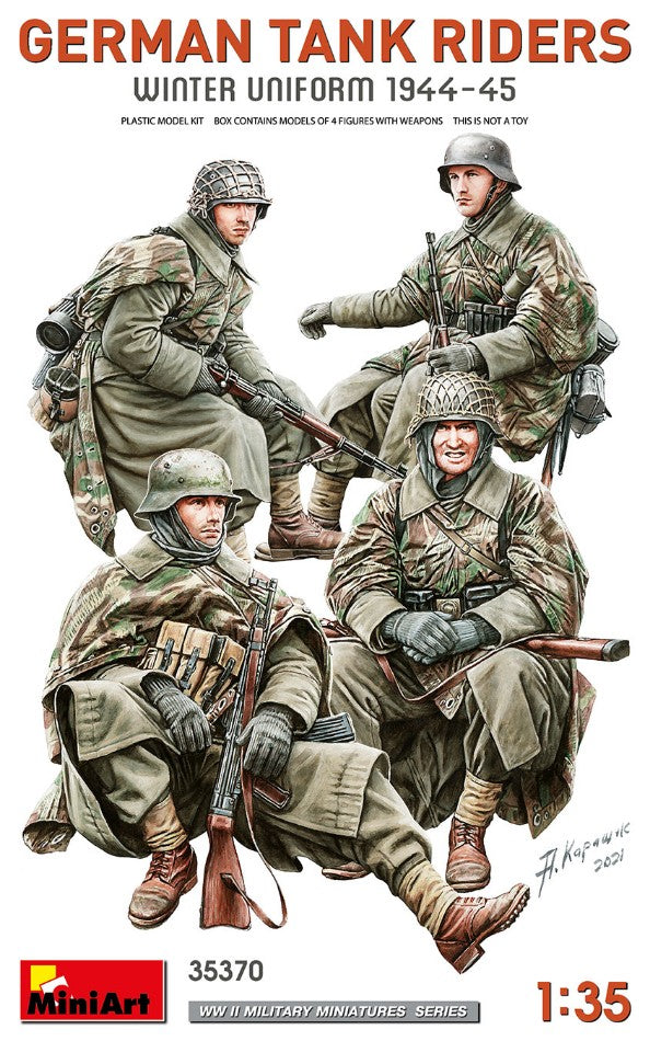 GERMAN TANK RIDERS (WINTER UNIFORM 1944-45) KIT 1:35 - Miniart - MIN35370