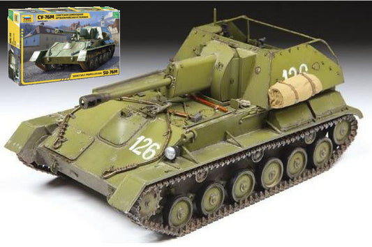 SU-76 SOVIET SELF PROPELLED GUN KIT 1:35 - Zvezda - Z3662