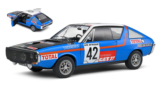 RENAULT R17 MK1 N.42 RALLY ABIDJAN NICE 1976 POUCHELON/DORANGEON 1:18 - Solido - SL1803706
