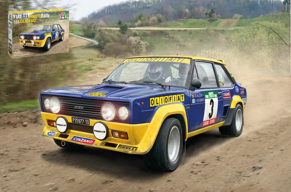 FIAT 131 ABARTH RALLY OLIO FIAT KIT 1:24 - Italeri - IT3667