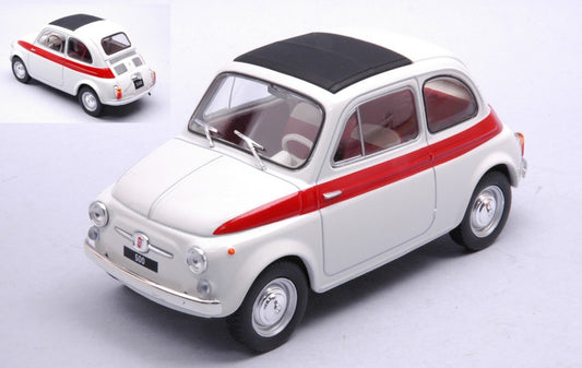 FIAT 500 1960 WHITE/RED 1:24 - Whitebox - WB124182