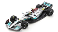 Mercedes - AMG F1 W13E n.44 (2022) 1:18 -2nd France GP - With Showcase - Special Box - Lewis Hamilton - Spark