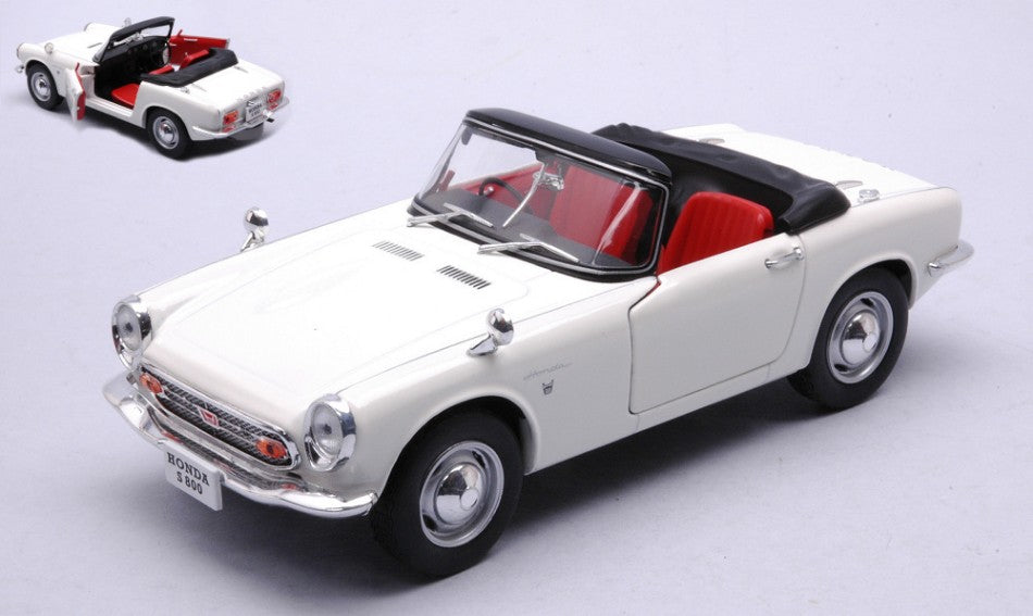 HONDA S800 1966 WHITE RHD 1:24 - Whitebox - WB124184