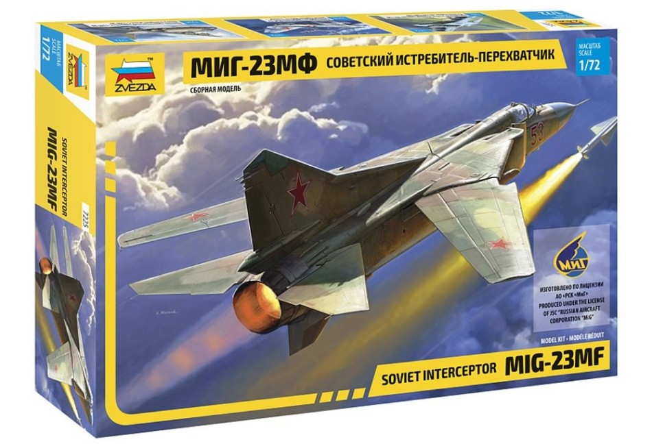 MIG-23MF "FLOGGER" SOVIET INTERCEPTOR KIT 1:72 - Zvezda - Z7225