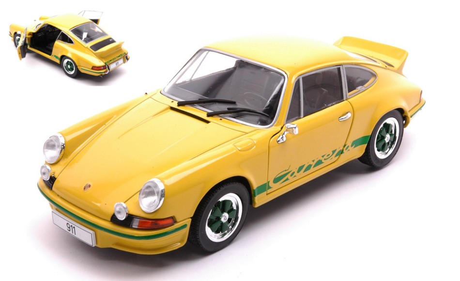 PORSCHE 911 CARRERA 2.7 RS 1972 YELLOW/GREEN 1:24 - Whitebox - WB124189