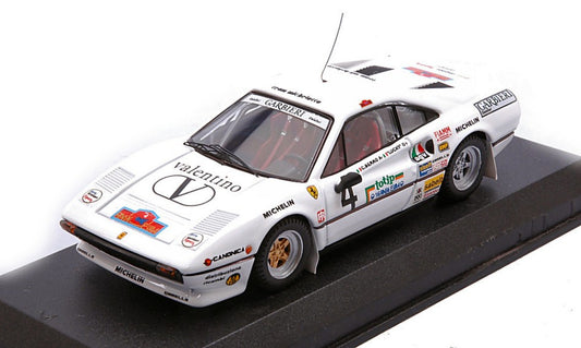 FERRARI 308 GTB N.4 RALLY ELBA 1984 "LUCKY"-BERRO 1:43 - Best Model - BT9846