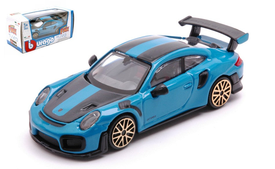 PORSCHE 911 GT2 RS TURQUOISE 1:43 - Burago - BU30388B