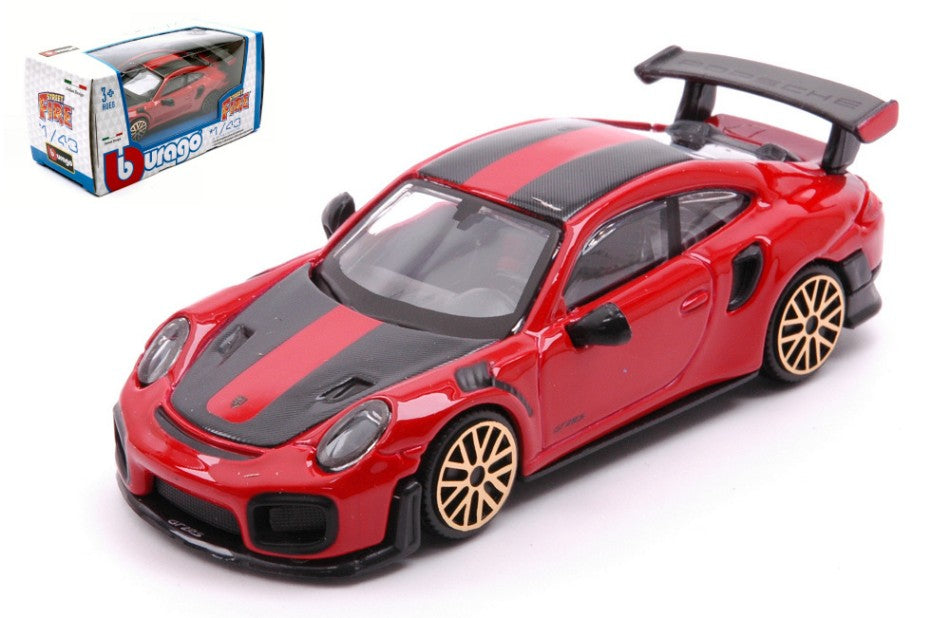 PORSCHE 911 GT2 RS RED 1:43 - Burago - BU30388R