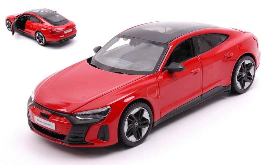 AUDI e-TRON GT 2022 RED 1:24 - Maisto - MI32907R
