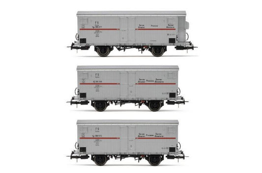 FS 3-UNIT PACK REFIGERATED WAGONS EP.III 1:87 - Rivarossi - HR6605